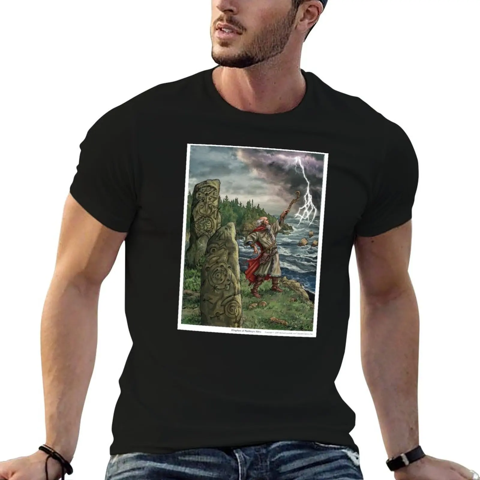 

Kingdom of Melderyn T-Shirt anime tshirt cotton t shirts man 100% T-Shirt