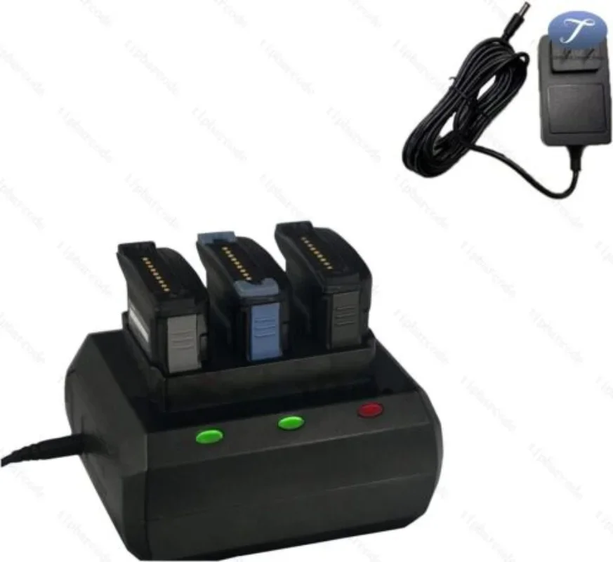 Подставка для зарядки аккумулятора, 3 слота с адаптером для Zebra MC9300 MC930B (без аккумулятора)