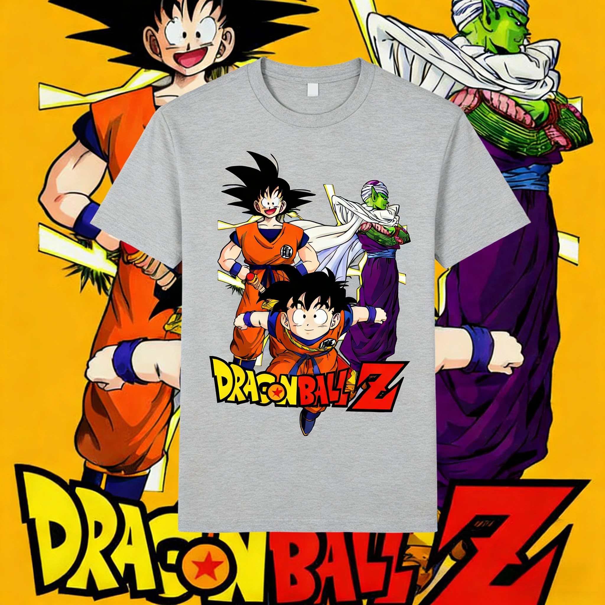 

2026New Summer Dragon Ball 40th Anniversary Son Goku 100% Cotton Anime Printed T-shirt Extra Size Casual Streetwear Unisex Y2k