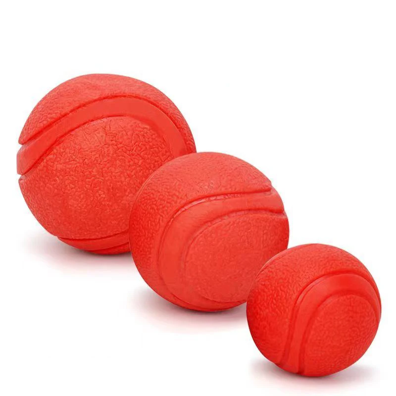 Dog Toy Ball Molar Bite-Resistant Indestructible Solid Rubber Ball Small and Medium-Sized Dog Interactive Training Pet Game Ball