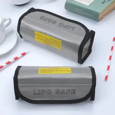 

2Pcs Fireproof Explosion-Proof Lipo Carrying Cases Heat-Resistant Aircraft Storage Organizer