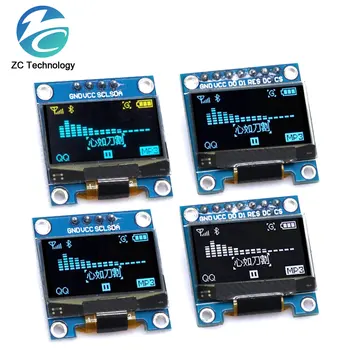 Modulo Display bianco seriale OLED IIC da 0.96 pollici 128 x64 I2C SSD1306 12864 scheda schermo LCD GND vdc SCL SDA 0.96 