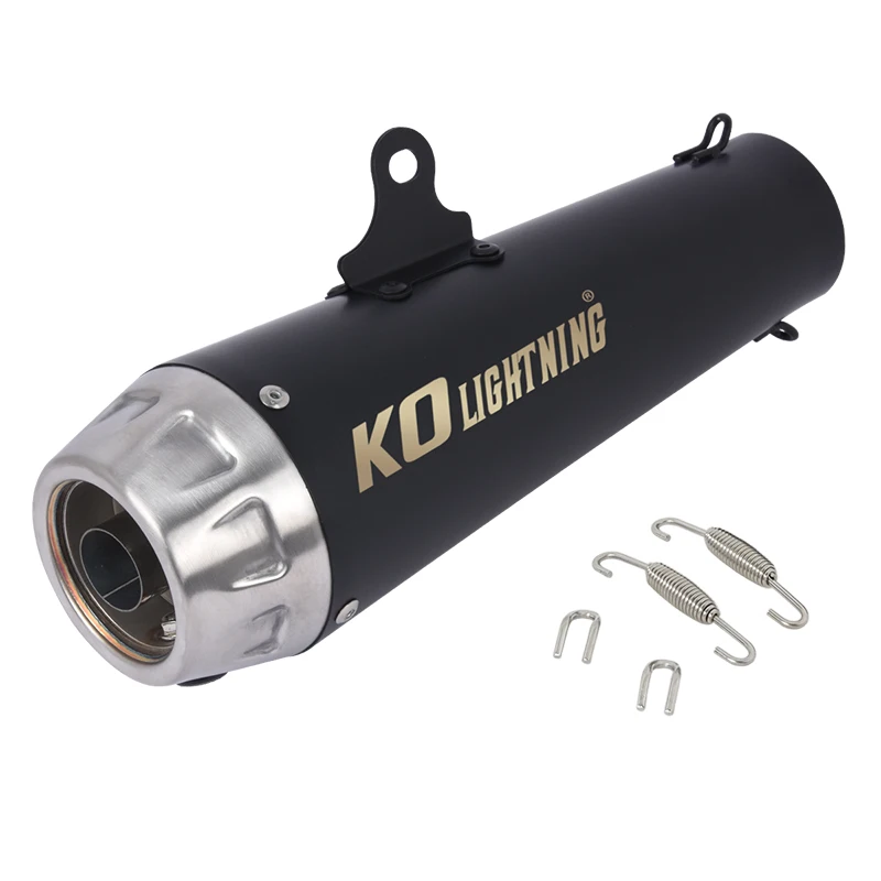 

60mm Motorccycle Exhaust System Slip On Muffler Tail Pipe Stainless Steel Escape Universal For Racing Can Removable DB Killer