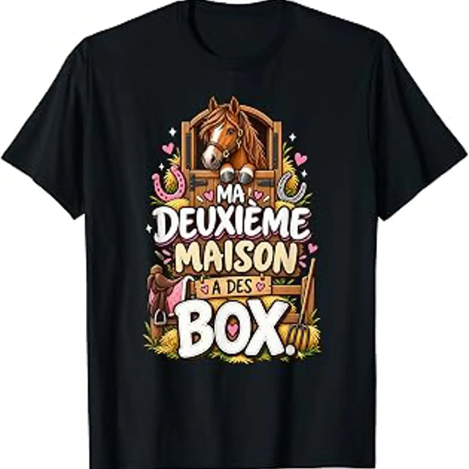 Cadeau Cavalière Écurie Cheval Humour Fille Équitation T Shirt Graphique avec Valeur vintage Washed homme designer clothes