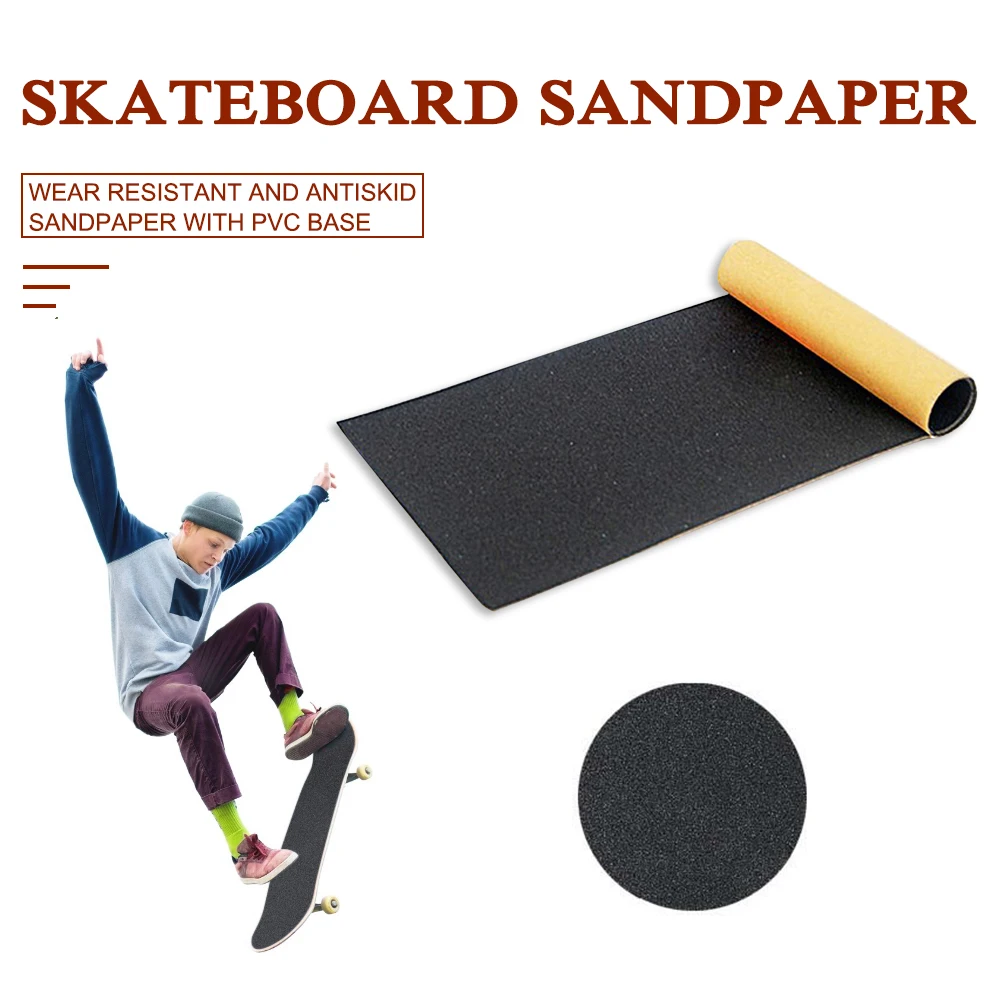 Carta vetrata per skateboard professionale, antiscivolo, resistenti allo strappo, per ponti da longboard, nastro adesivo, accessori per skateboard autoadesivi