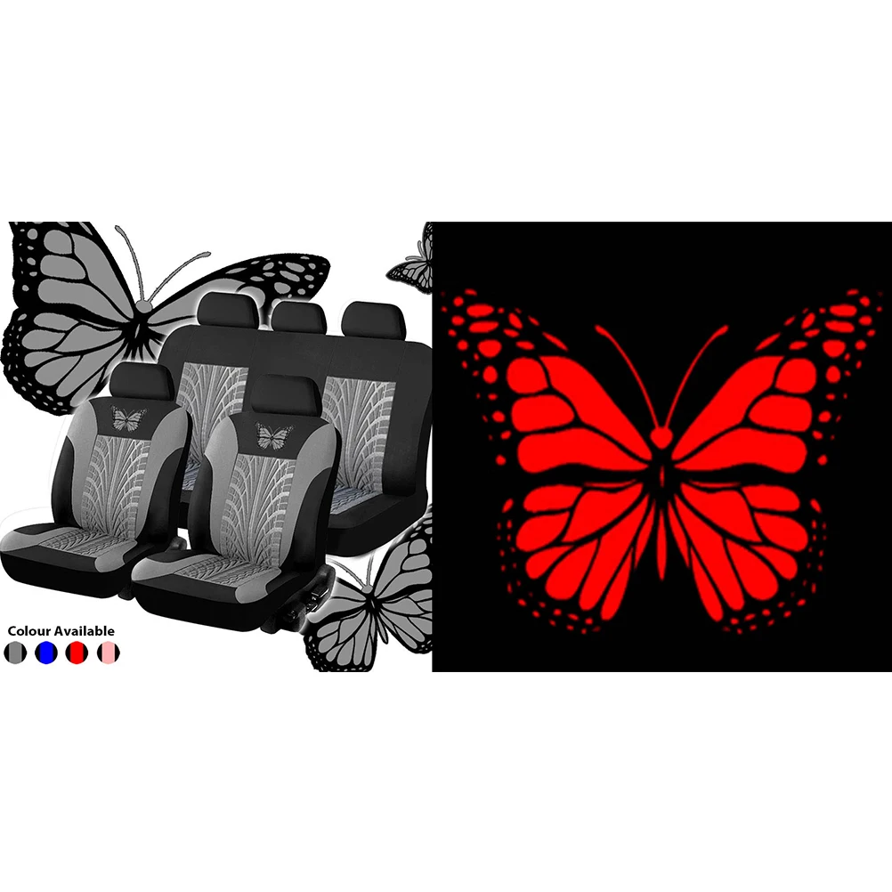 

9pcs 5 Seats Car Seat Covers Universal Wear Resistant Dustproof Seat Protector Mat Comfortable Interior Accessory Decorative