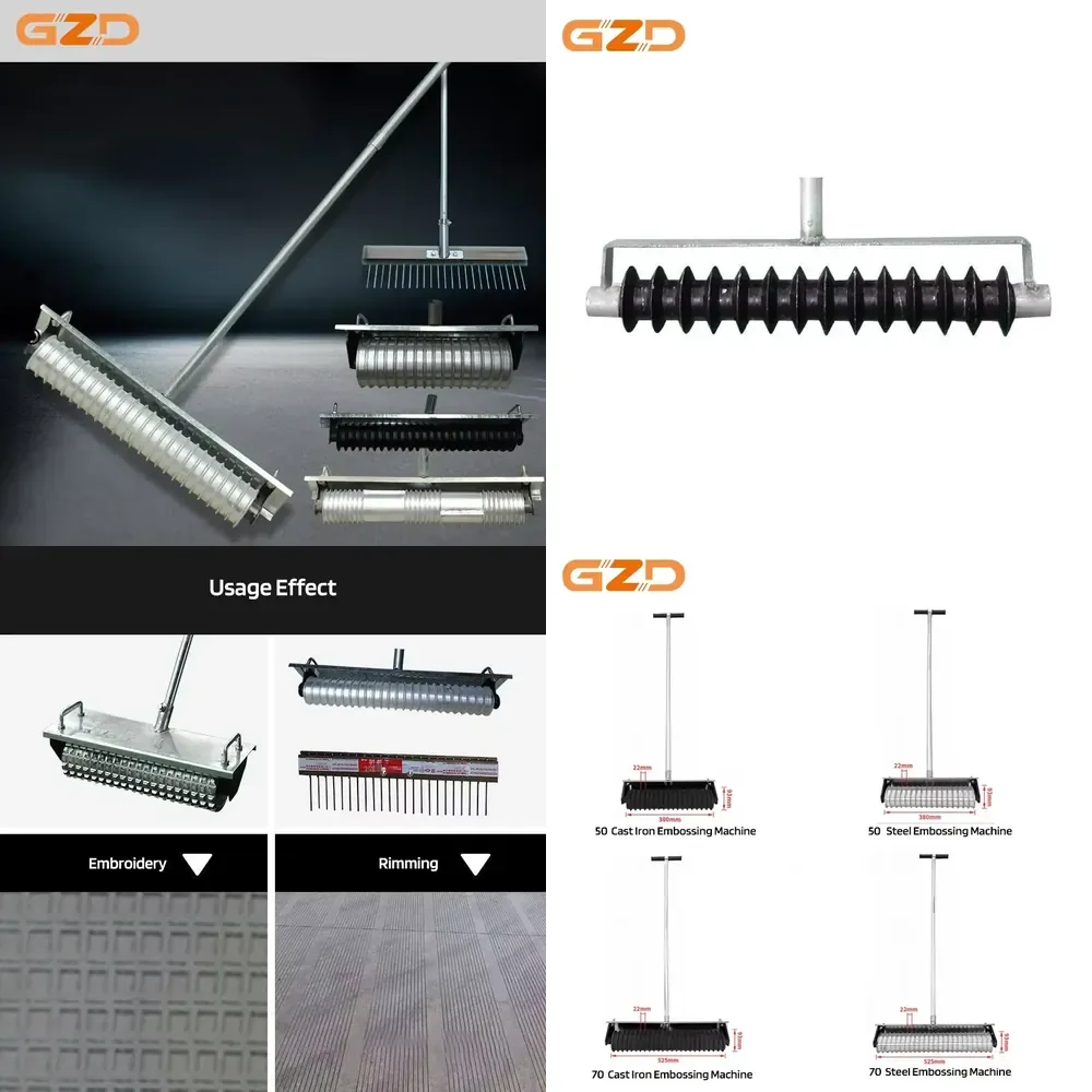 

Concrete Construction Hand Tools Concrete Embossing Device Rolling Line and Surface Pattern