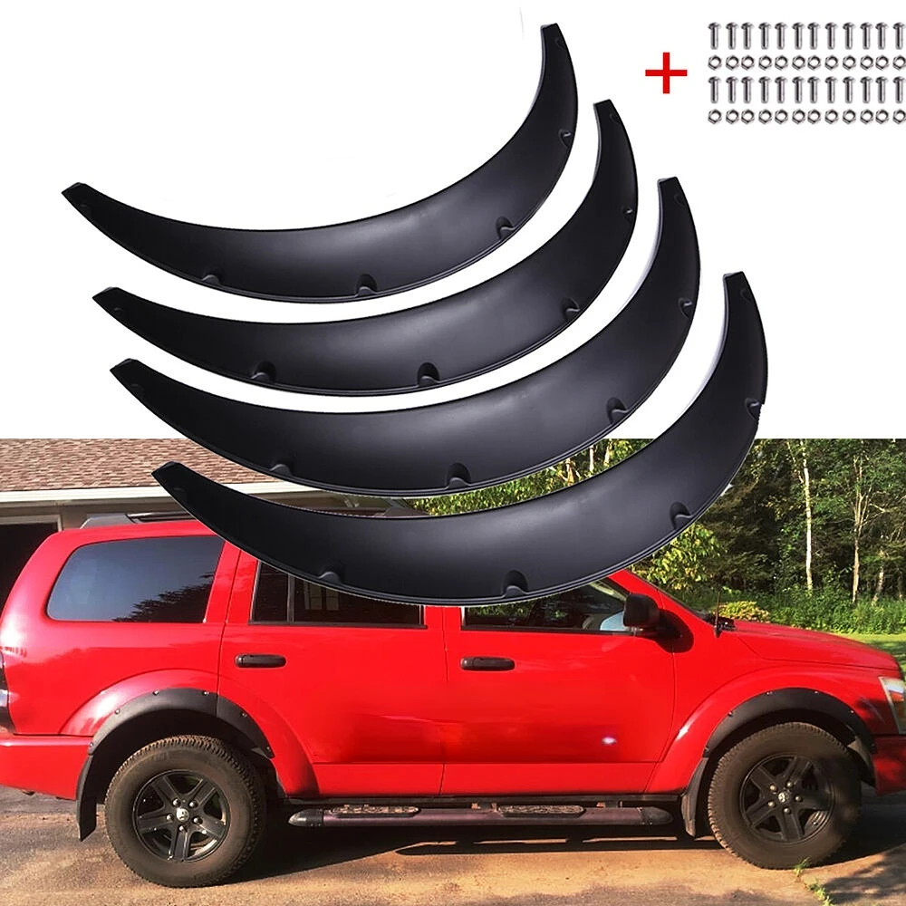 LAICY For Dodge Durango 03-10 14-22 Car Wheel Arch Fender Flares Mudguard Mud Splash Guard Extra Wide Body Kit Wheel Arches