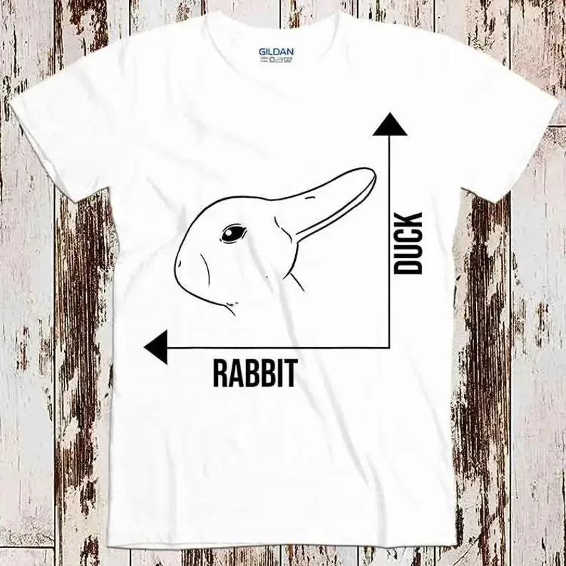 Math Graph Duck Rabbit Chart Easter Eggs Bunny Best Seller T Shirt Music Retro Top Tee Gift Cool Unisex 8575