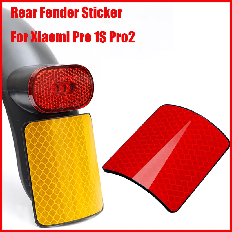 Fender Sticker For Xiaomi Pro 1S Pro2 Electric Scooter Rear Wheel Fender Reflective Decoration Night Safe Driving Accessories