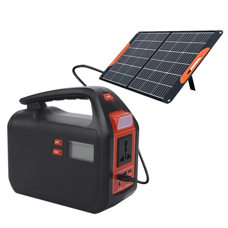 

Portable Solar Power Station Bank Generator For Outdoor Camping Hiking Travel Emergency Solar Led Lighting