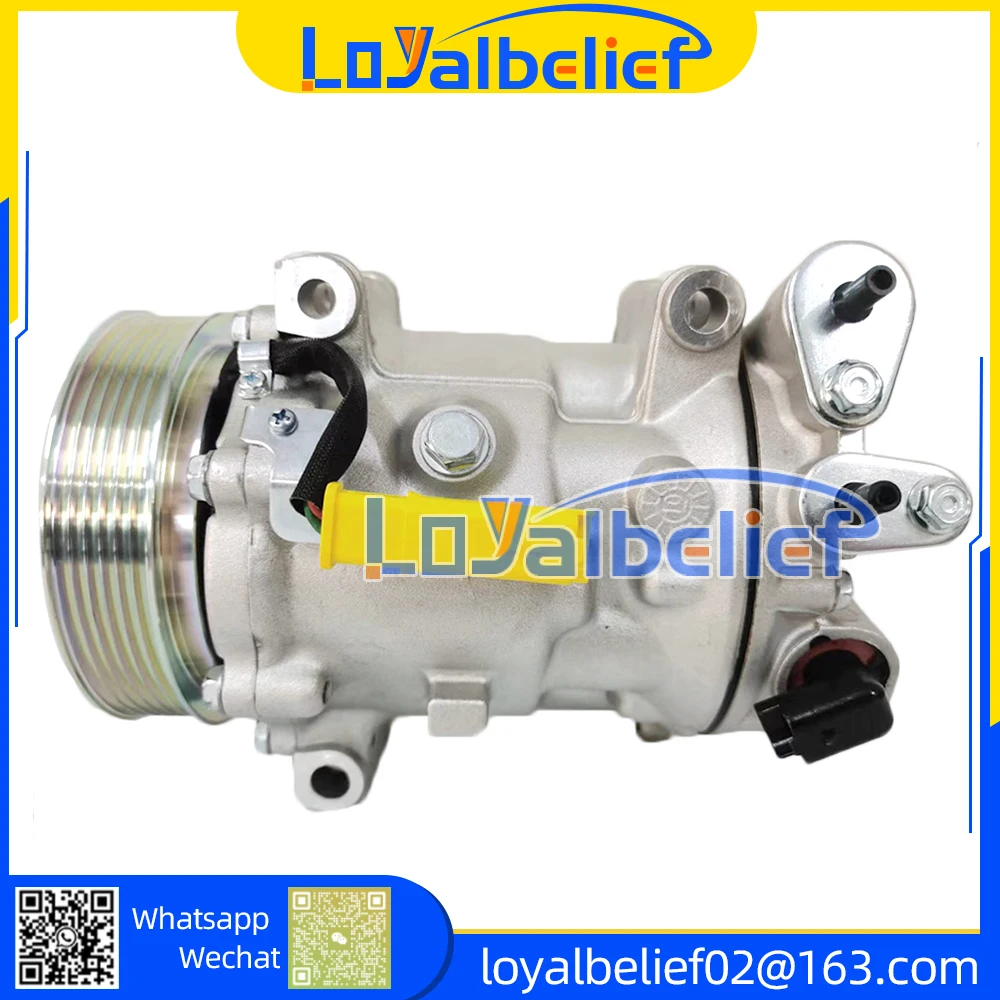 SD7C16  New AC Compressor for Peugeot 407 508 607 Citroen C5 C6 2.0 2.2 2004-2009 9648138980 9654764280 9656574080 9660555380