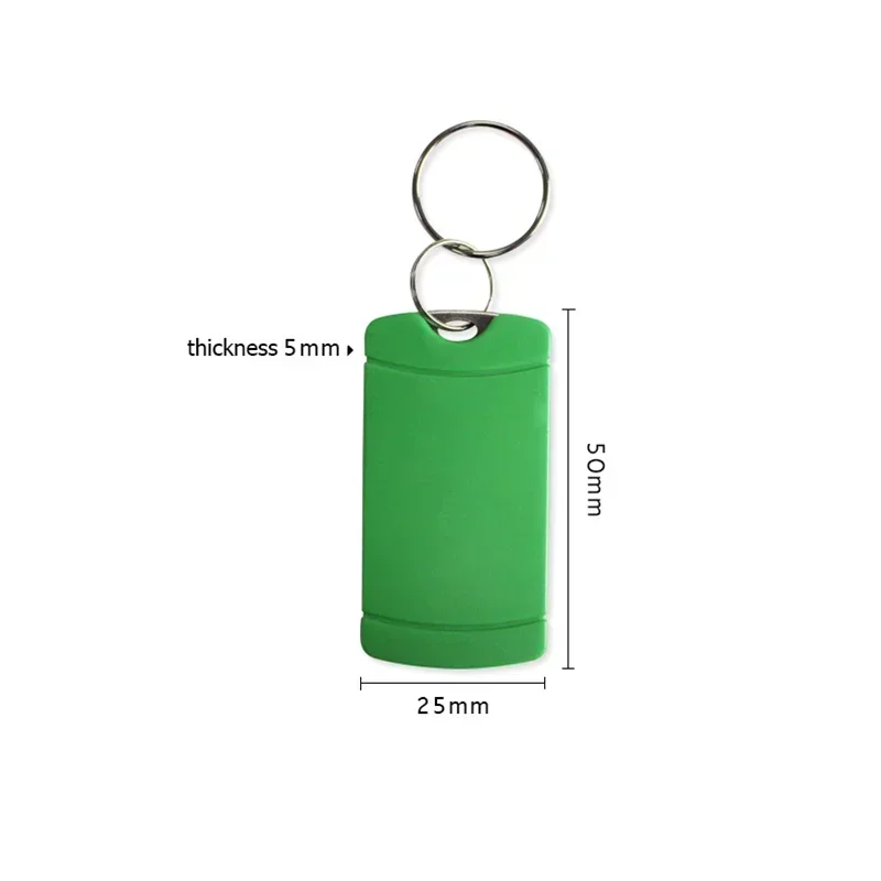 100 ชิ้น UID Fob 13.56MHz Keyfob ที่เขียนได้ - Clone & เปลี่ยน RFID Access Control Key, 1K S50 Smart Key Tag