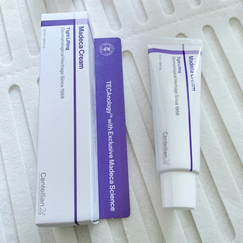 Madeca Centella Moisturizing Cream Time Reverse Tight Lifting Purple Face Cream Deep Hydration Brightening Lightweight Skin Care