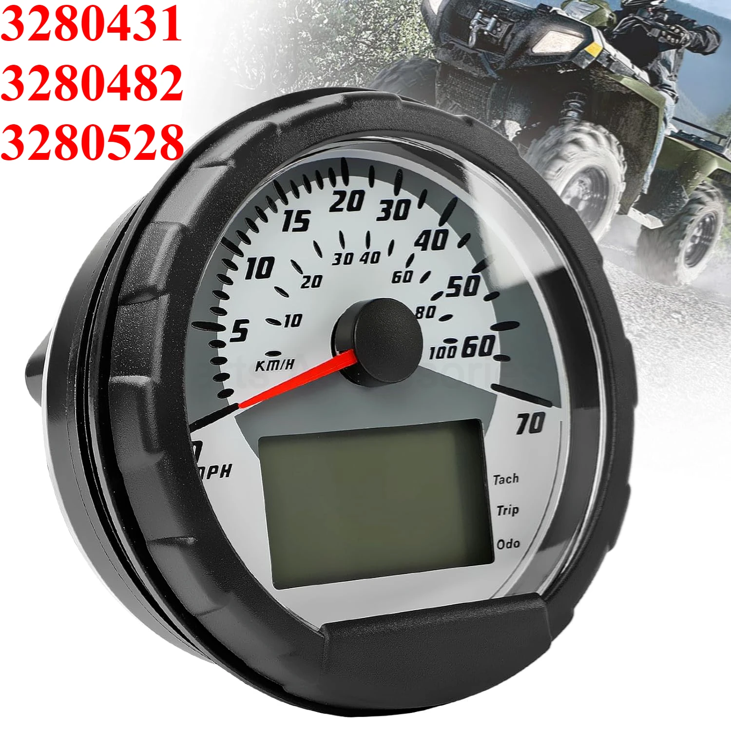 

3280431 New Speedometer Cluster Assembly Gauge For Polaris Sportsman 400 500 600 700 800 2004-2012 ATV 3280482 3280528