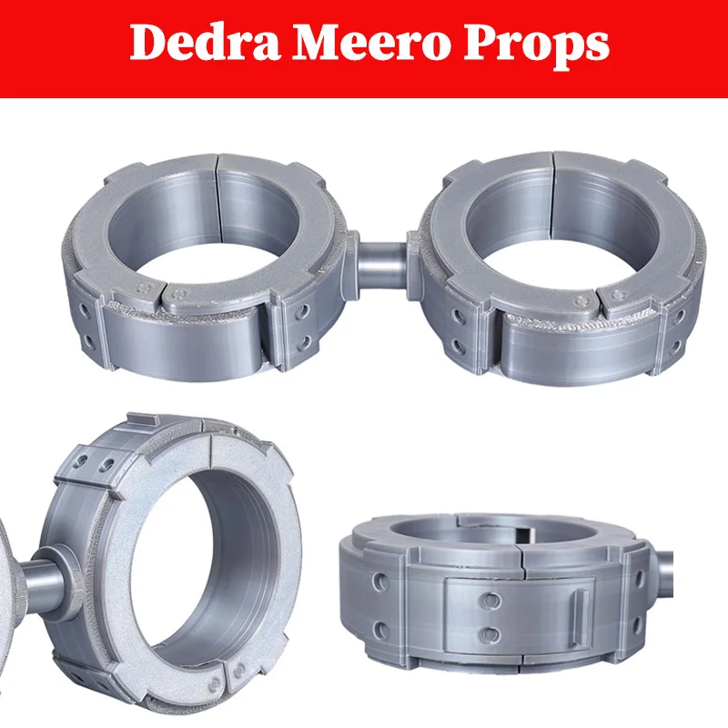 

Dedra Meero Silver Handcuffs Cosplay Hand Costume Accessories Movie Space Battle Disguise Fantasia Hand Props Halloween Prop