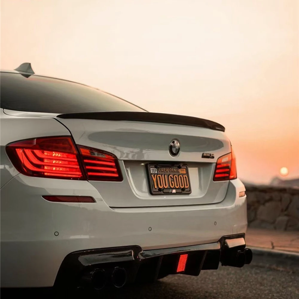 For BMW F10 F18 Spoiler ABS Material Car Rear Wing Primer Color Rear Spoiler for BMW M5 520i 528i 535i 530i 525i F10 F18 Spoiler view 6