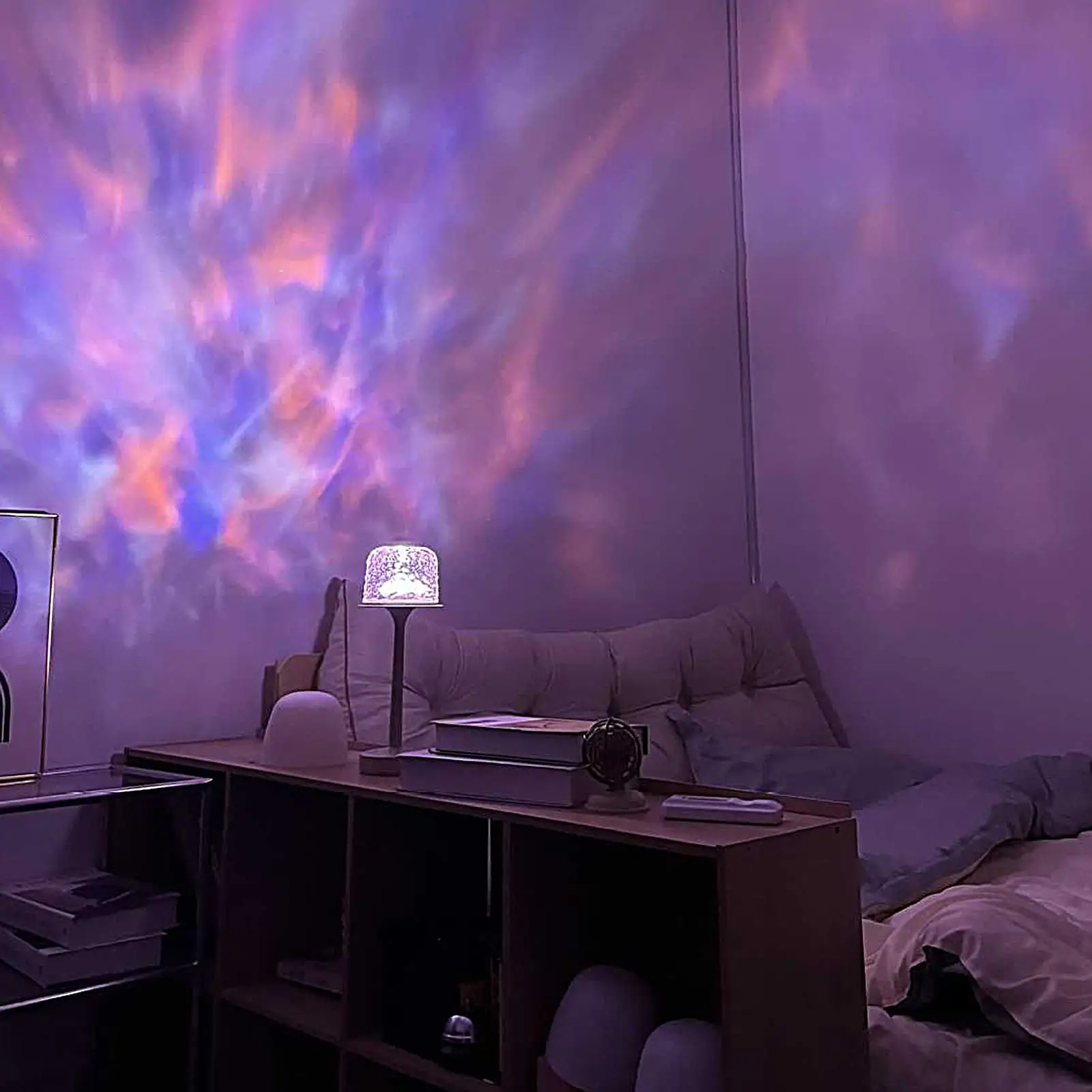 

Night Light Projector 16 Colors Desk Lamp 2 Modes Atmosphere Night Light With Remote For Meditation Game Playroom Table Living
