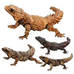 GACHA Ecological Atlas FIGURE Lizard Gecko Reptile Leopard Pattern Simulated Biological Animal ACTION Figure Model Toys