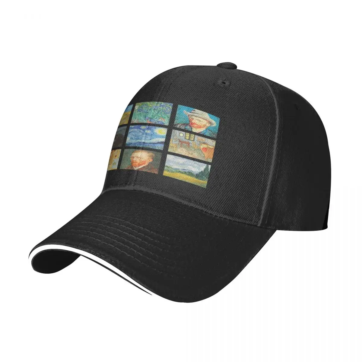 

Unique Van Gogh Pictures Baseball Hat Sweat-Absorbent Visor Hat Adjustable Dad Bucket Hat Bomber Jacket Cap Customizable