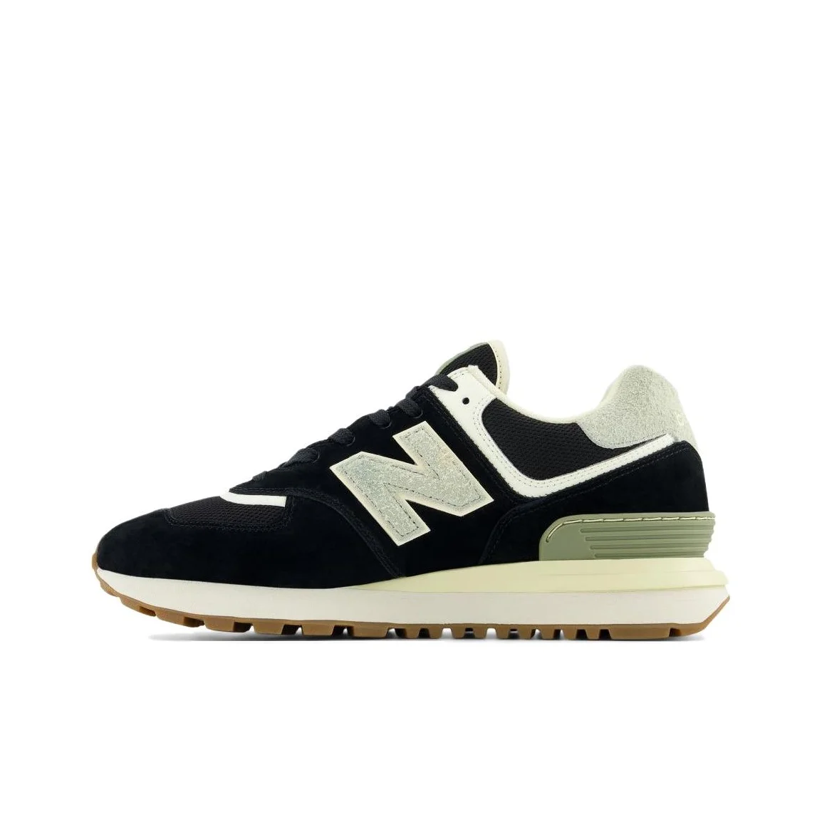 New Balance 574 Legacy Low top Casual City Commuting Running Shoes Unisex Black D Width U574LGBG