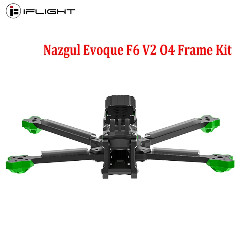 

OverShoot iFlight Nazgul Evoque F6 V2 O4 Pro FPV Frame Kit 6inch F6D (DeadCat) 223mm Wheelbase with 6mm Arm RC FPV Racing Drone
