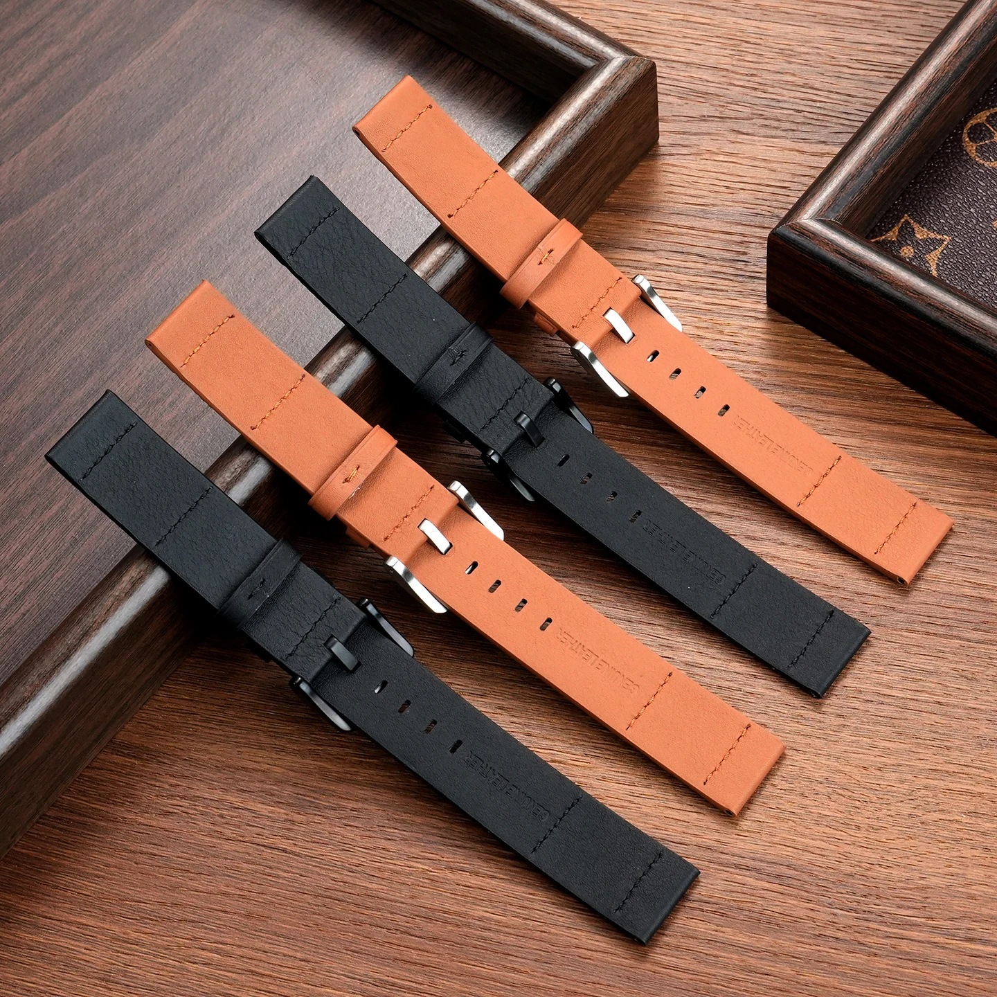 20 مللي متر 22 مللي متر الهجين الجلود و قماش حزام (استيك) ساعة حزام ل كاسيو بانيراي رولكس تيودور الإفراج السريع استبدال سوار