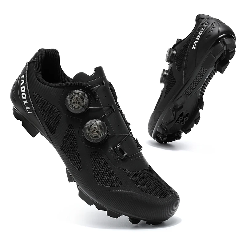 Professional Mtb Cycling Shoes Big Size 48 Spd Men Self-Locking Bicycle Road Bike Shoes Women Flat Cleats Mtb Biking Sneakers