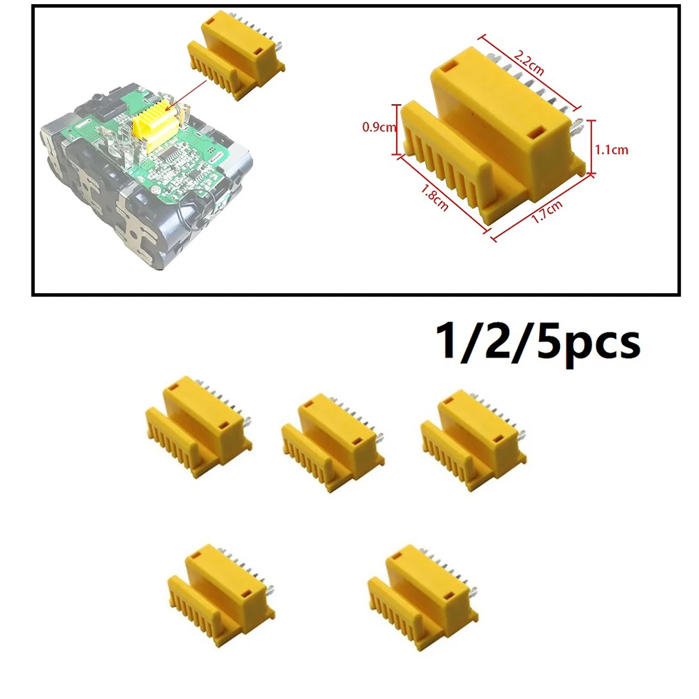 1/2/5pcs BL1850 BL1830 PCB scheda di protezione di ricarica terminale connettore per batteria agli ioni di litio 18V PCB Board Power Tool