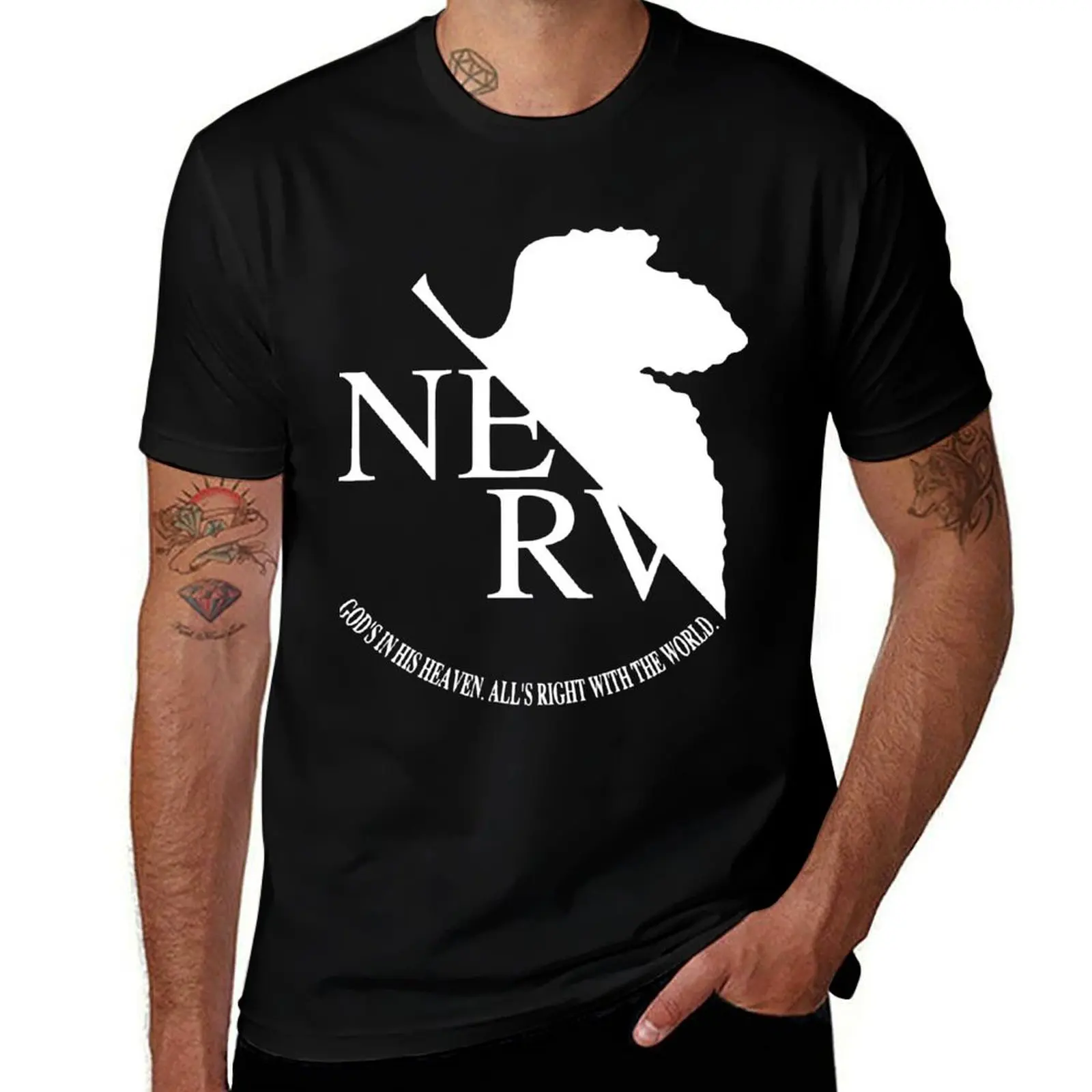 

Nerv Logo For Fans T-Shirt T-shirts oversize anime clothes summer clothes custom t shirt mens champion t shirts