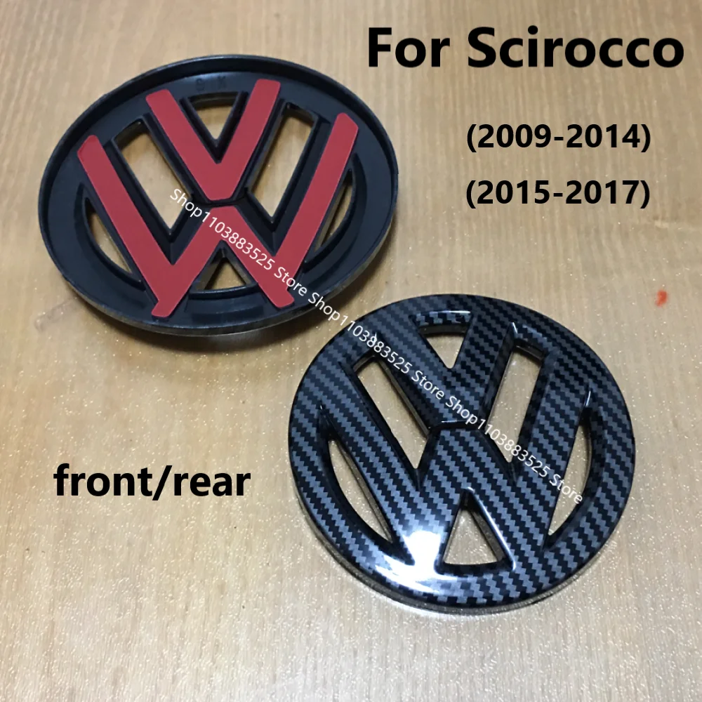 

ABS Pasted Front Grill Emblem Rear Trunk Badge Lid Logo Badge Shell for Scirocco 2009-2017 Modified Badge Shell Sticker