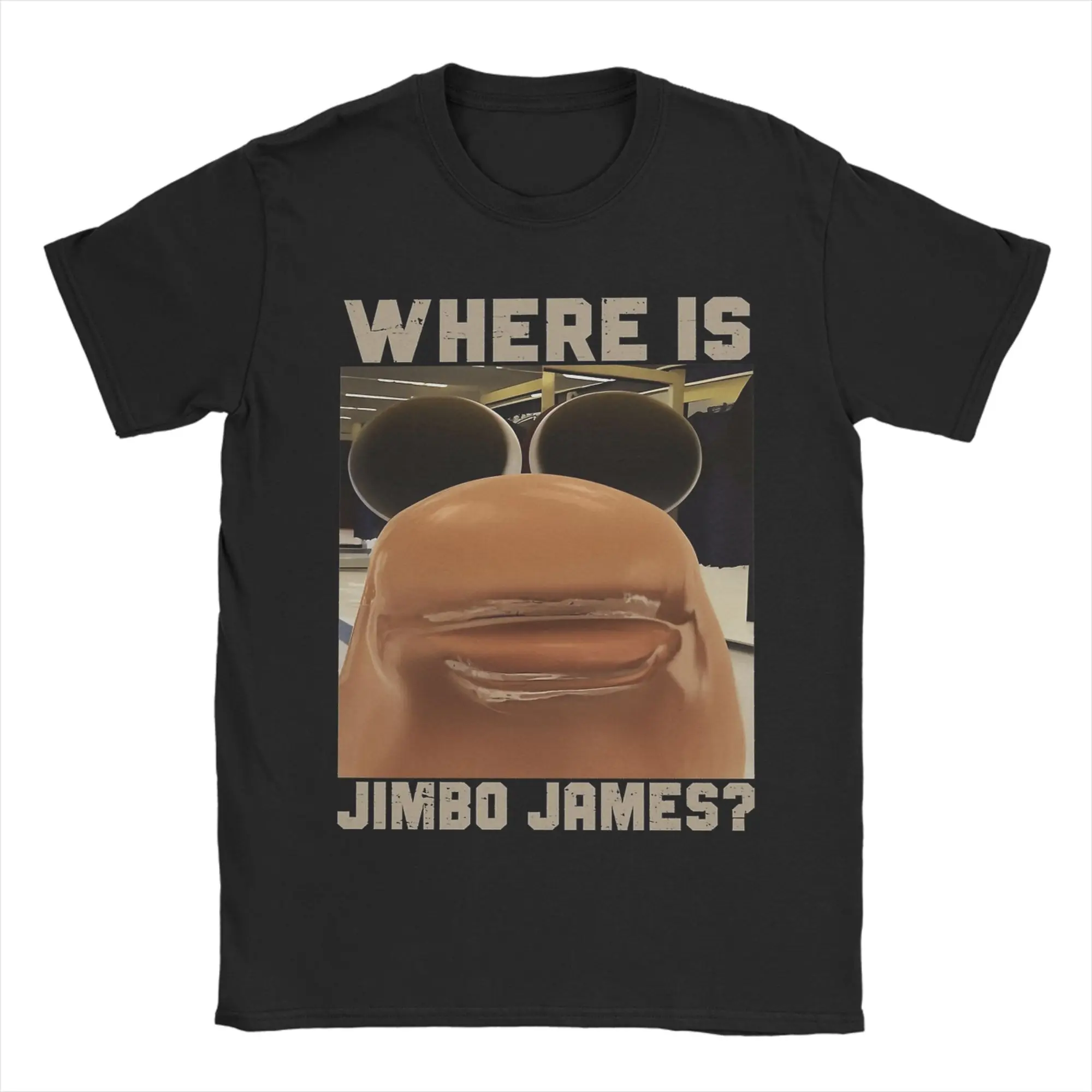 Men Marcus The Worm Virtual Chat Meme Where Is Jimbo Jame T Shirt  Pure Cotton Clothing Short Sleeve Round Neck Tees T-Shirts