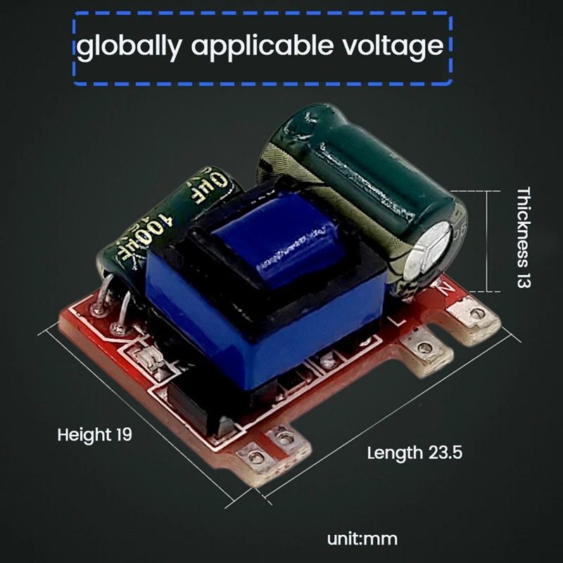 5PCS 300MA Isolated Switching Power Module AC-DC Step-Down Module 220V 110V
