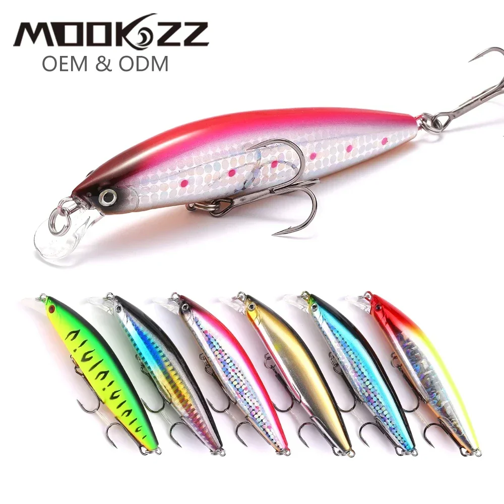 105mm 18g MOOKZZ Mejor Precio Suspensión Minnow RiprizerJerking cebo Señuelos de Pesca cebos artificiales aparejos