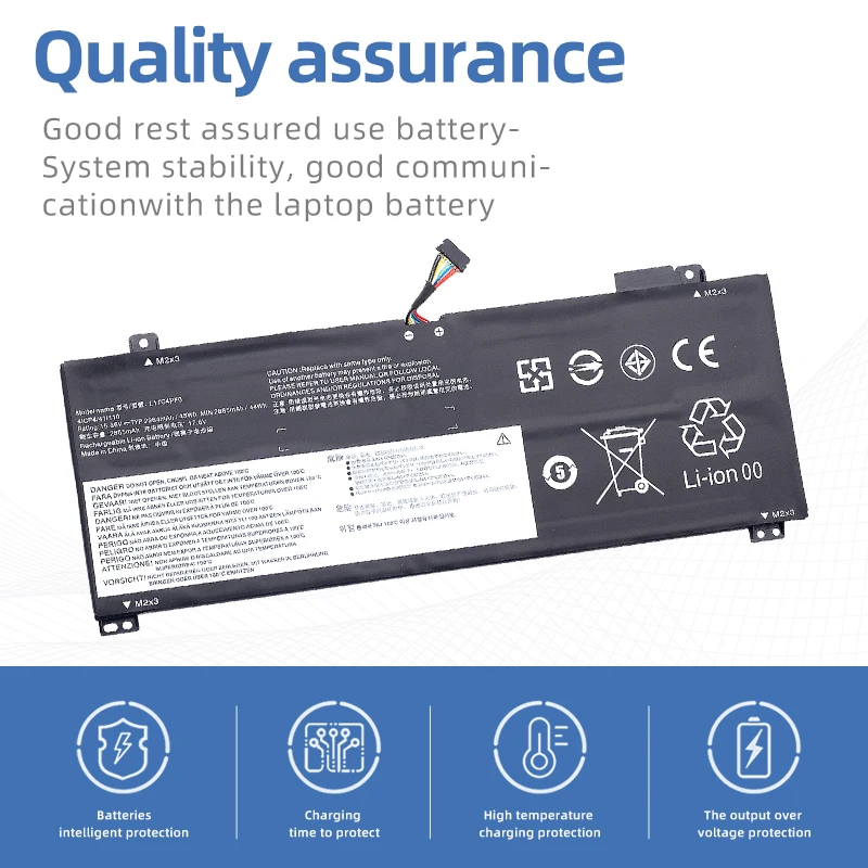 SUOZHAN Laptop Battery For Lenovo Xiaoxin Air 13IWL 13IML,Ideapad S530-13IWL L17M4PF0 L17C4PF0 5B10R38649 5B10W67314 15.36V 45Wh