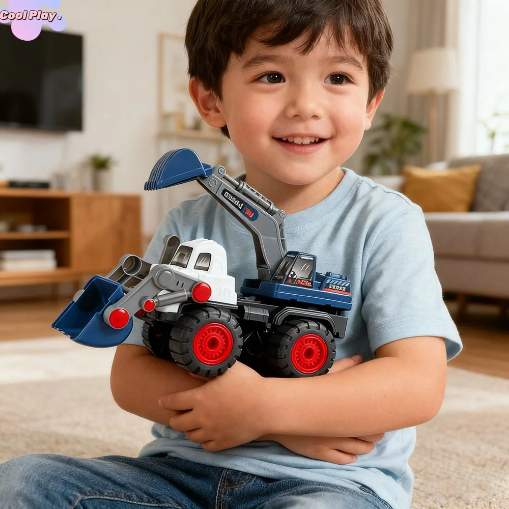 ABS Excavator Toy Truck Toy Pickup Toy Children Engineering Car Toy Toy Vehicles Classic Toy Large Bulldozer Toy