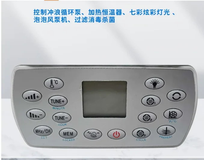 

For JAZZI J&J SERVE Spa Kingston Mona Lisa Mesda KL8-3H Spa Keyboard Hot Tub Controller Panel Suitable