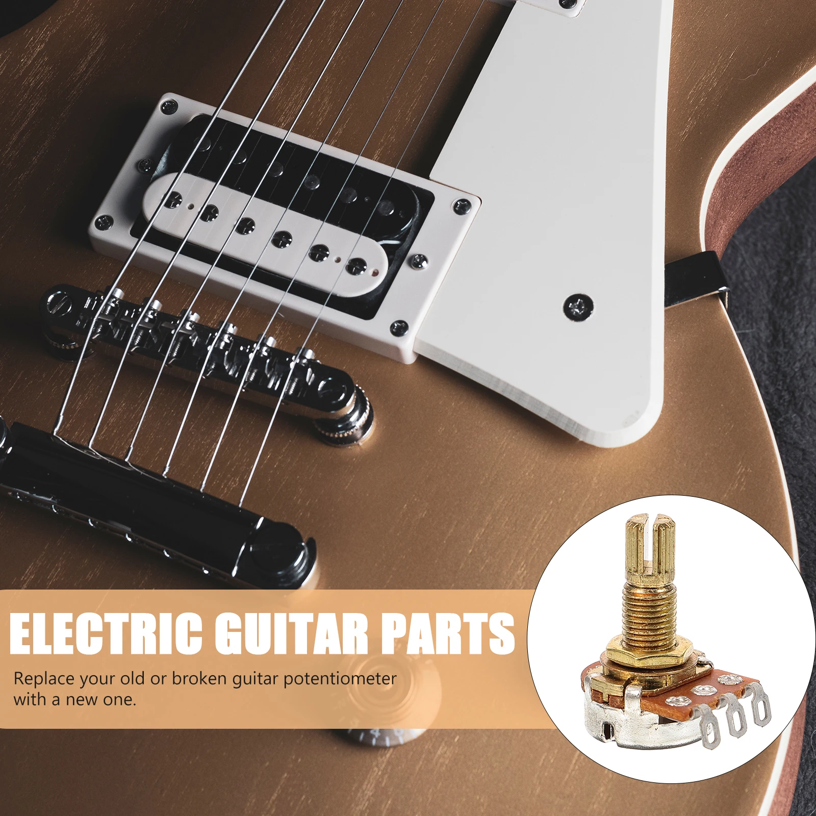 

10Pcs Guitar Potentiometer Metal 250k Pot Short Split Shaft Audio Pot for Guitar Volume Control Replacement Parts