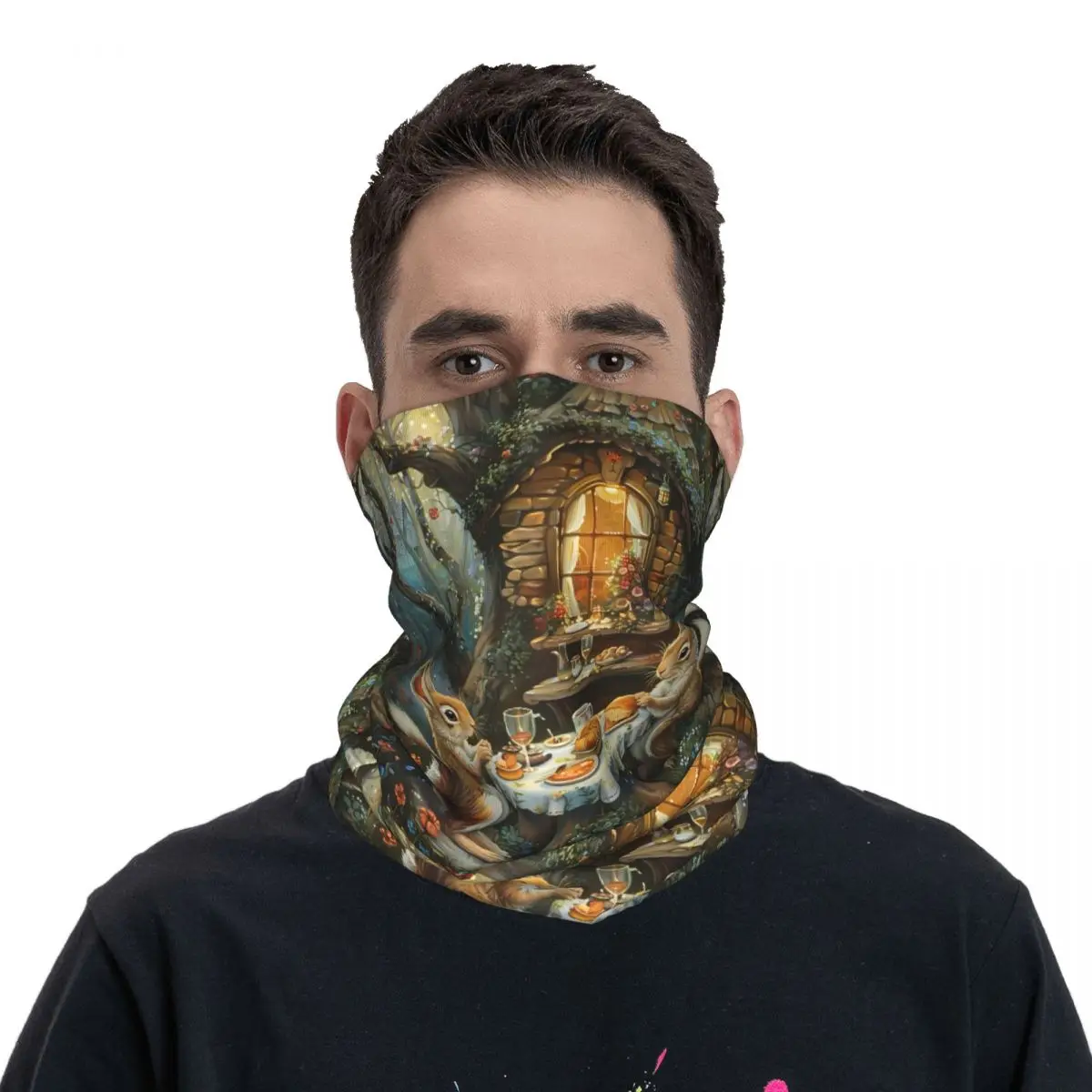 Eekhoorn Sjaal Halsdoek Hals Gezichtsmasker Polyester