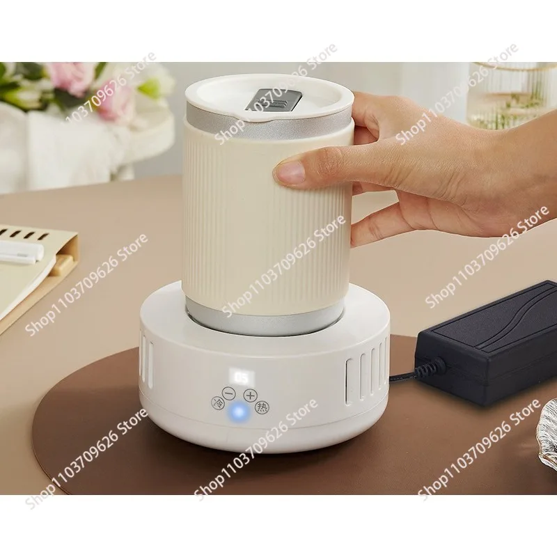 

500ML Desktop Electric Cup Heater Cooler Anti-Slip Leak-Proof Mug Warmer for Home Office Travel Use