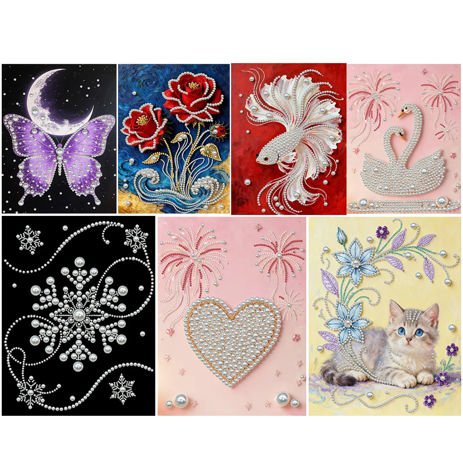 

Набор для рисования жемчужными бусинами своими руками для декора стен дома, картины из жемчужных бусин, художественные поделки с рамкой 30x40 см