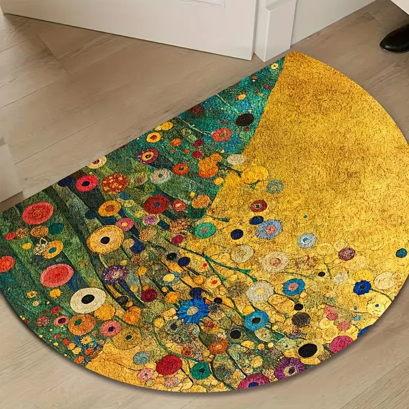 Flower Semi-circular Door Mat - огляд і ціна Zara Home Bathroom Rug