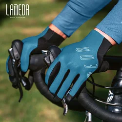 LAMEDA Spring Autumn Summer Cycling Gloves Men's and Women's Professional Road Bike Mountain Bike Long Finger Gloves