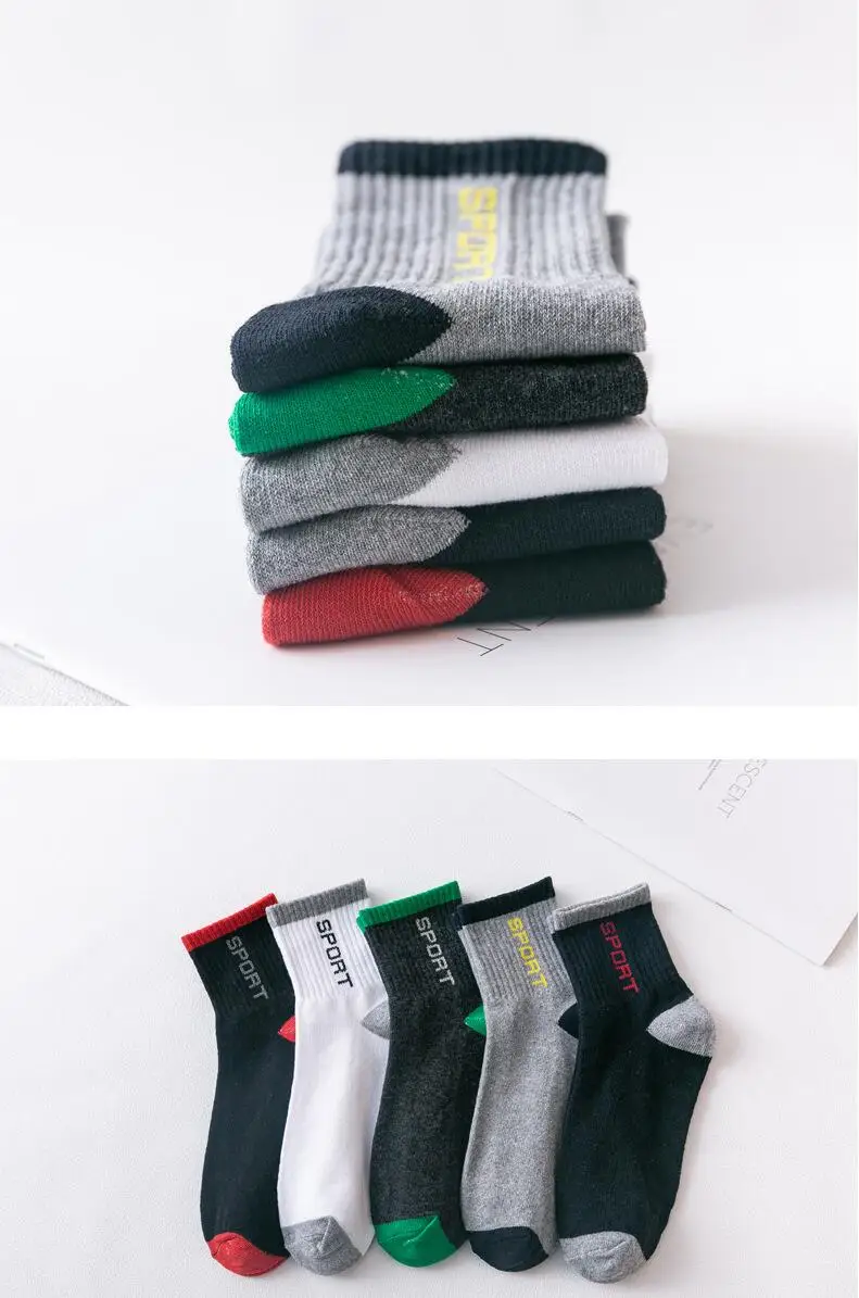 10 Paare/Los Hochwertige Herrensocken aus Baumwolle, atmungsaktiv, lange Socken für Männer, Schwarz, Weiß, Neu, Größe 38-45 – Detail 6