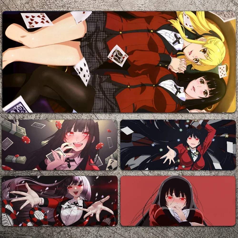 Anime Jabami Yumeko Mousepad Large Gaming Mouse Pad LockEdge Thickened Computer Keyboard Table Desk Mat