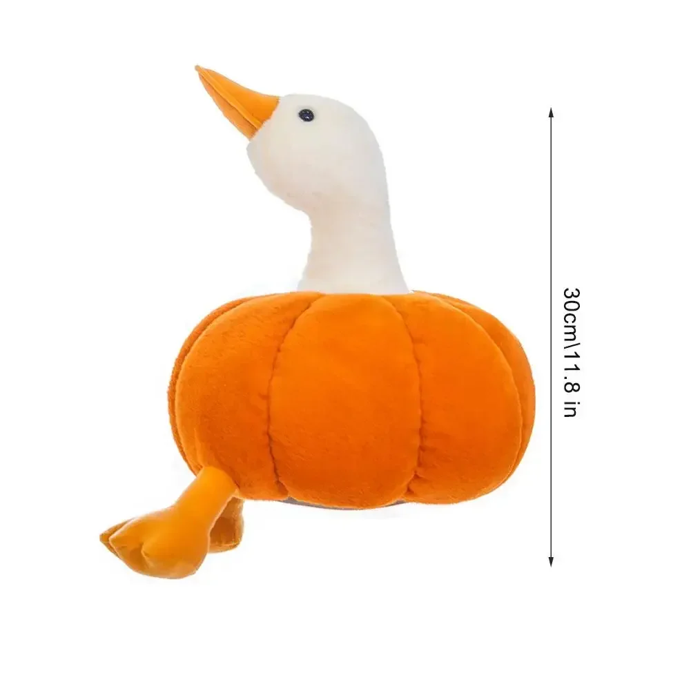 Funny Plush Pumpkin Duck Halloween Party Favors Goose Cartoon Animal Dolls Soft Stuffed Toys Gifts for Children Party Home Decor