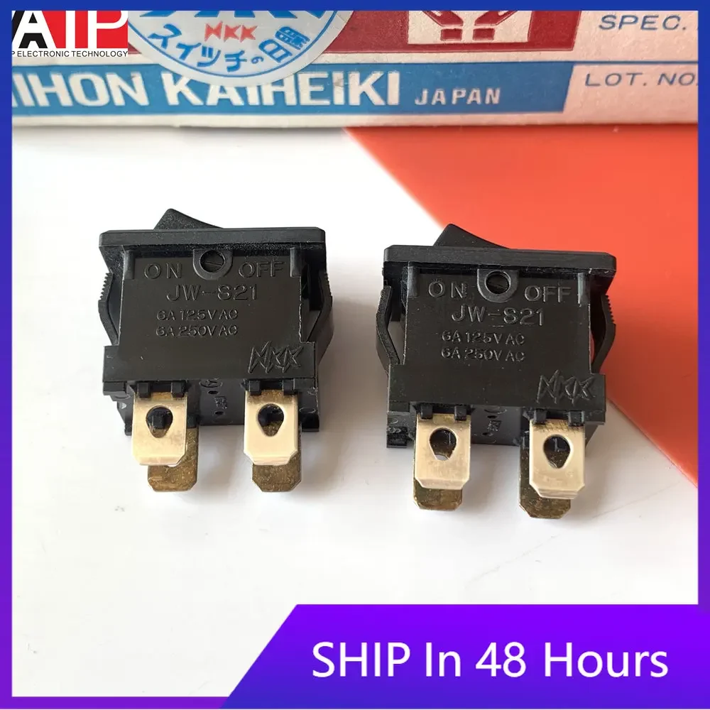 2PCS JW-S21RKK vertical 4 feet 2 stall switch ship power supply shaking switch genuine Original spot inventory