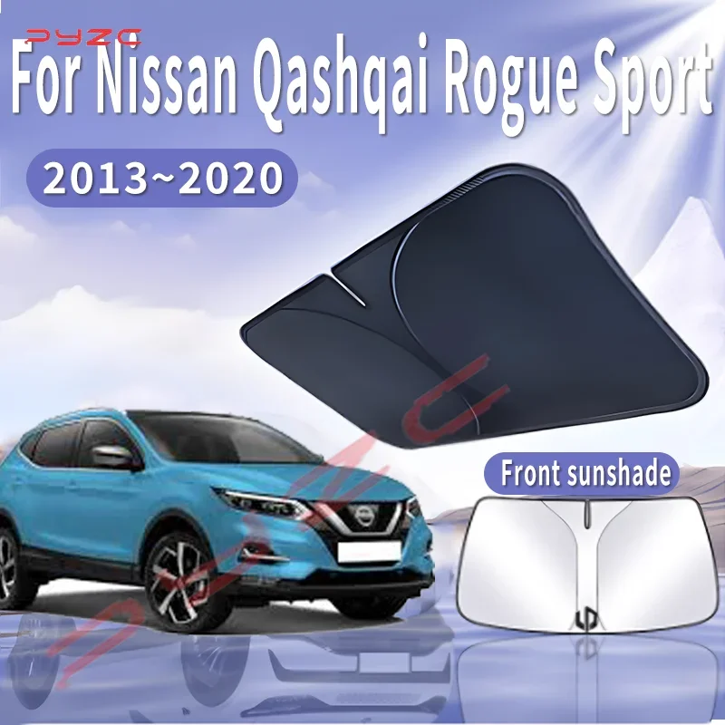 

Car Sun Visor For Nissan Qashqai Rogue Sport J11 2013~2020 MK2 Front Windshield Sunshade Heat Insulation Summer Auto Accessories