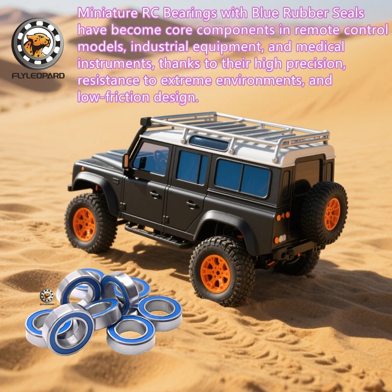 

5/10PCS Miniature GCr15 Steel Bearing MR83RS Double-sided 3x8x3mm Blue Rubber Cover Ball Bearing MR83 2RS ABEC-7 RC Car Truck