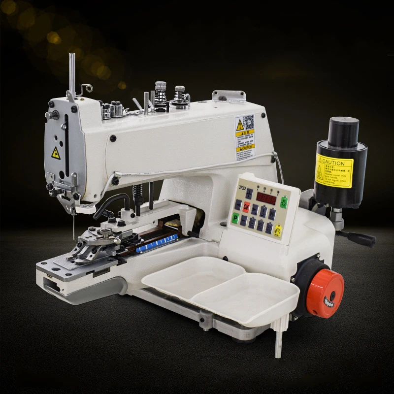 373D/1377D Button Button Machine, Automatic Presser Foot Lifting Computer Direct Drive Button Machine, Automatic Button Feeding